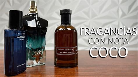 perfumes con aromas de coco.